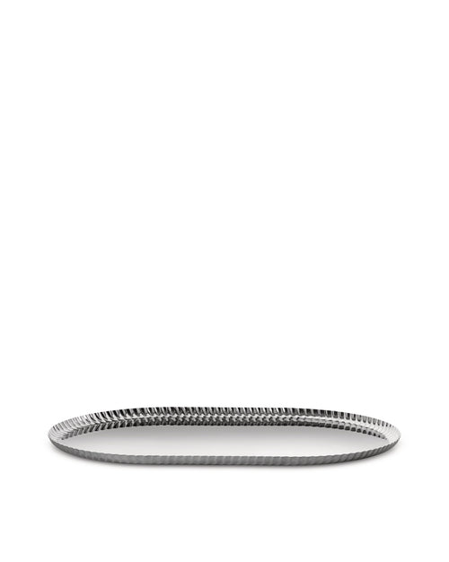 Pleats steel Tray Alessi