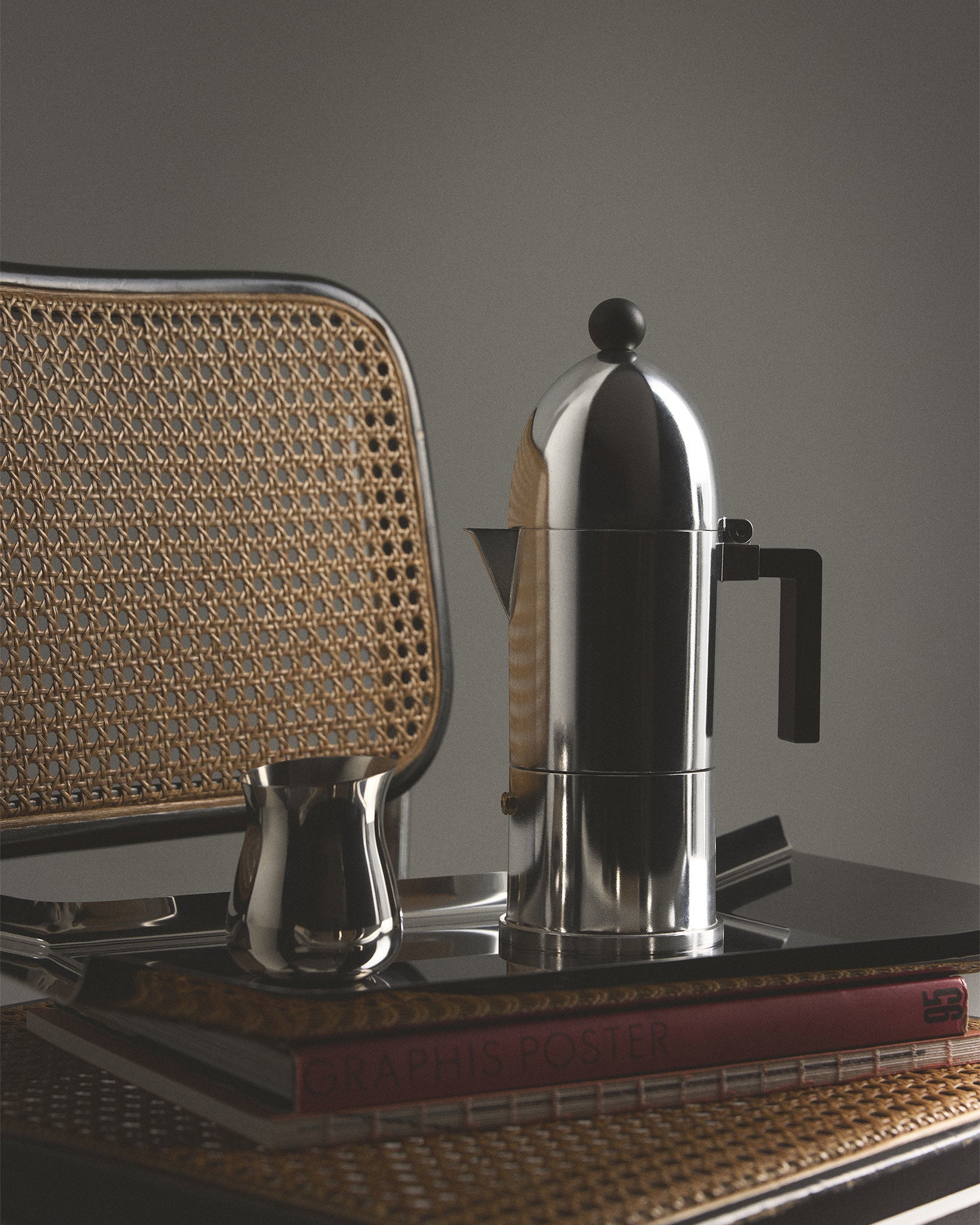 La cupola black Espresso coffee maker Alessi 1