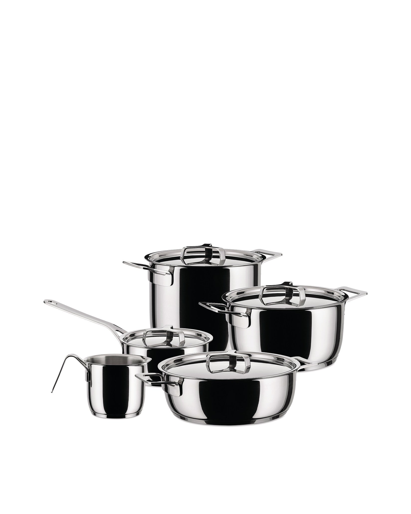Pots&Pans Pots And Pans Set 9 Pieces By Jasper Morrison | Alessi