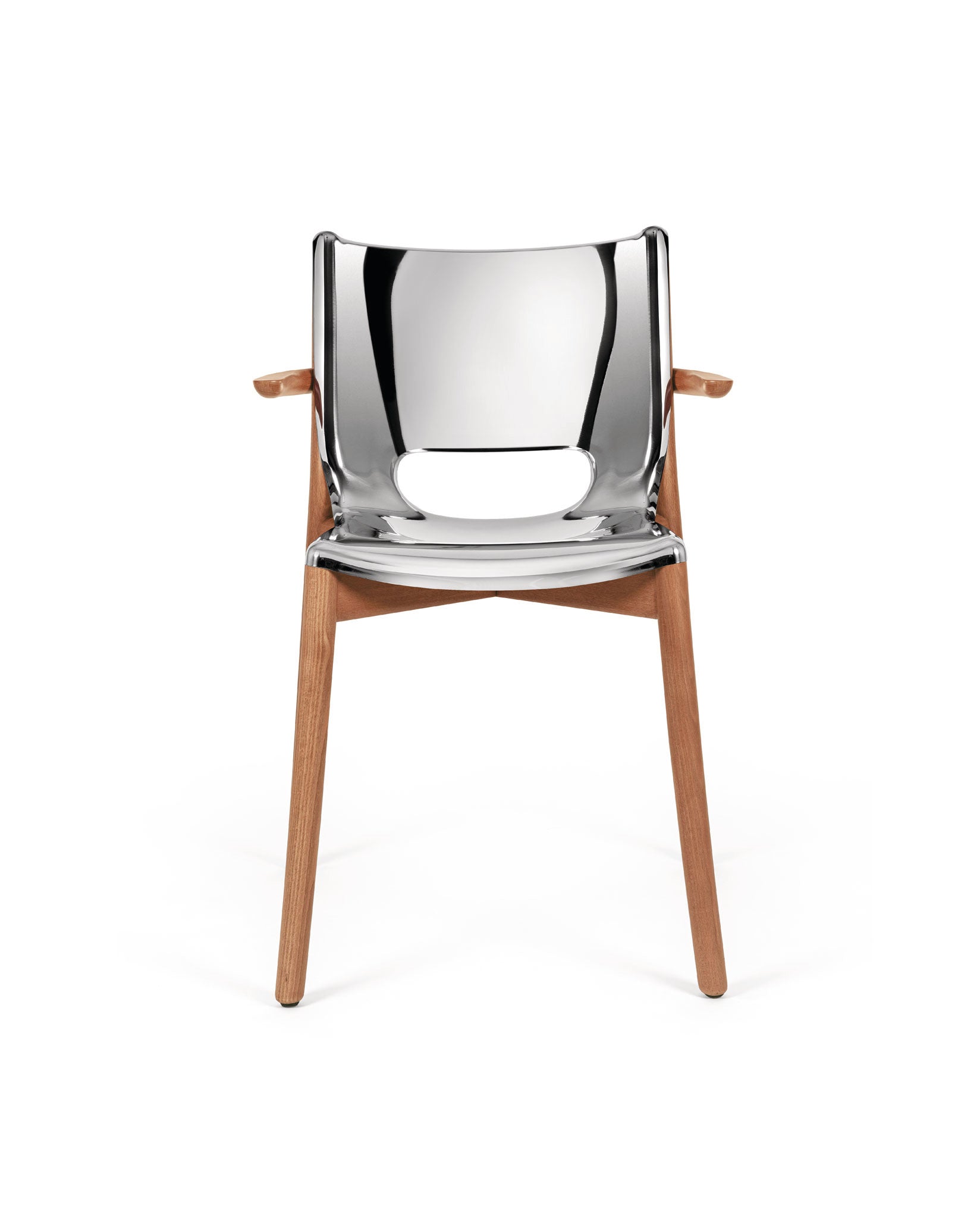 Poêle Collection - Monoshell chair with armrests | Alessi