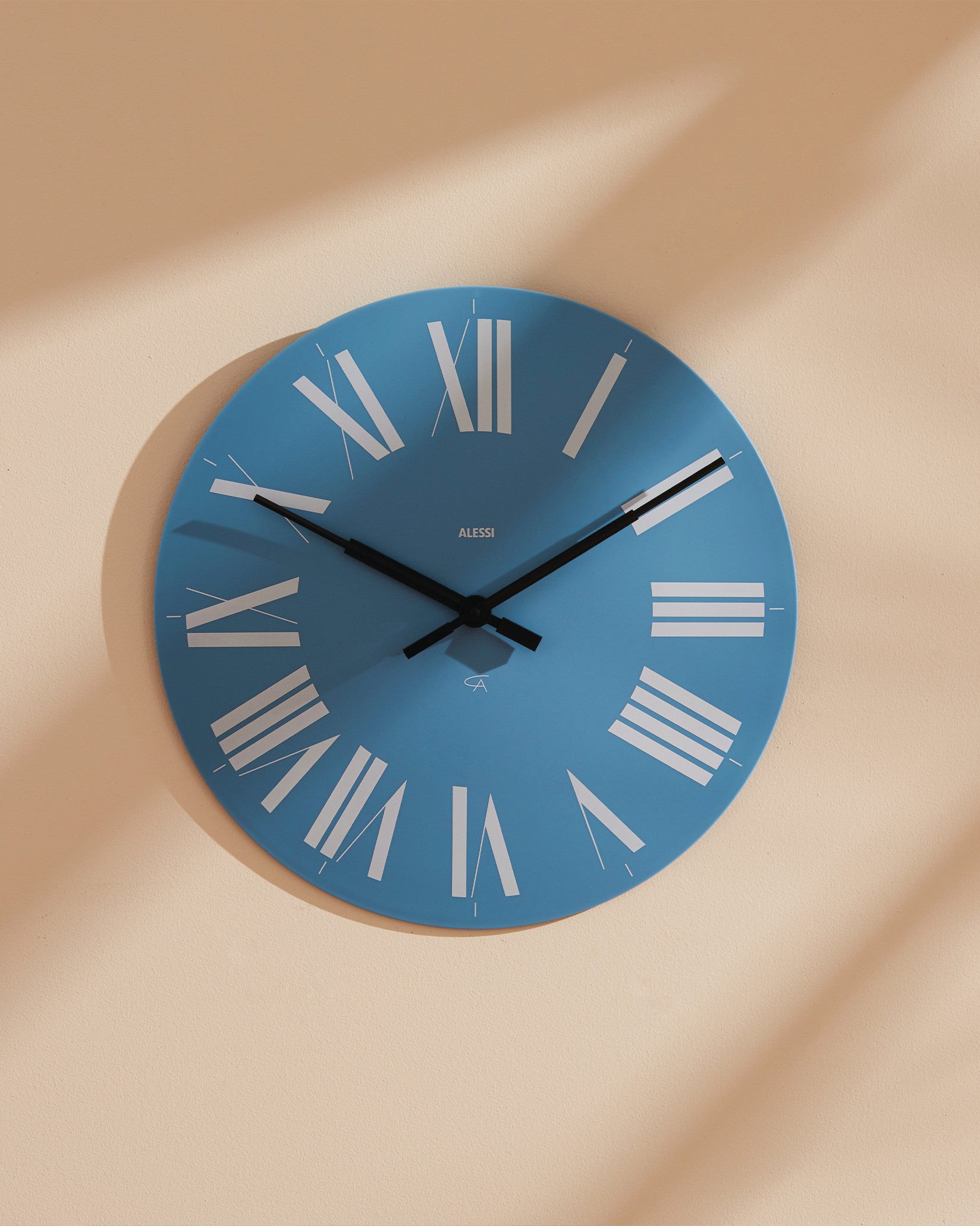 Firenze black Wall clock Alessi 1