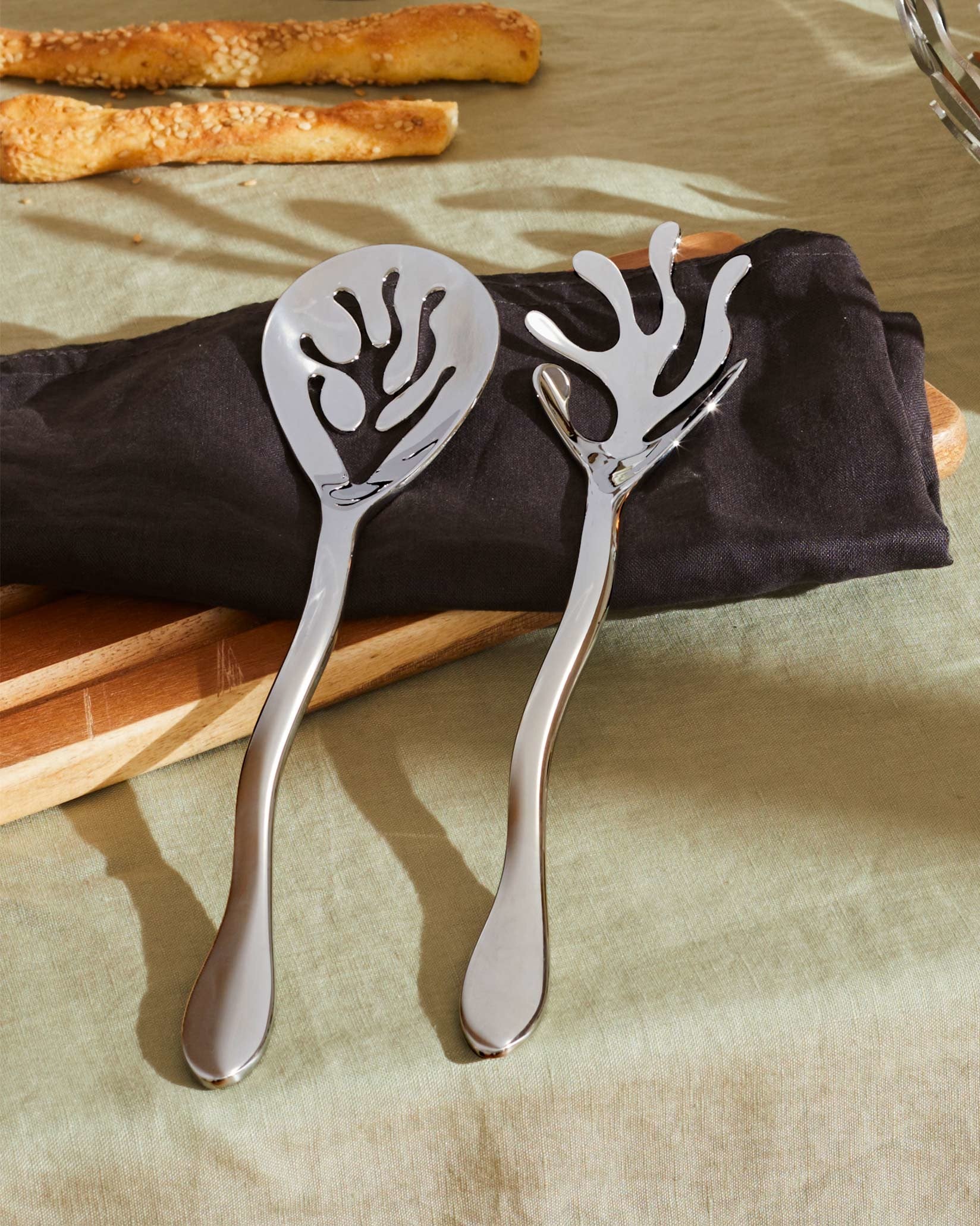 Alessi Knifevorkenpoon saladebestek set | Gerritsma Interieur Alessi Knifevorkenpoon saladebestek set | Gerritsma Interieur