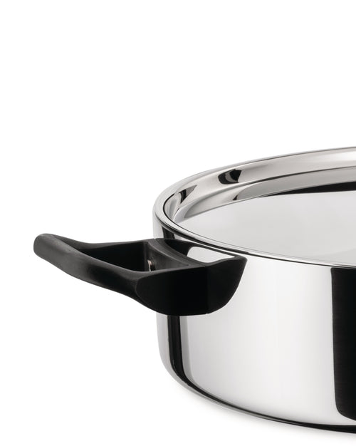 La Cintura di Orione Ø cm 24.00 || Ø inch 9½″ Low casserole with two handles Alessi 2