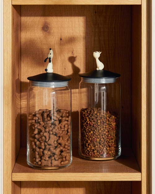 LulàJar black Jar for dog food Alessi 1