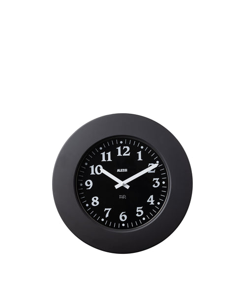 Momento black Wall clock Alessi