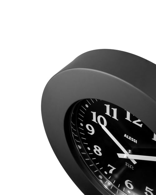 Momento black Wall clock Alessi 2