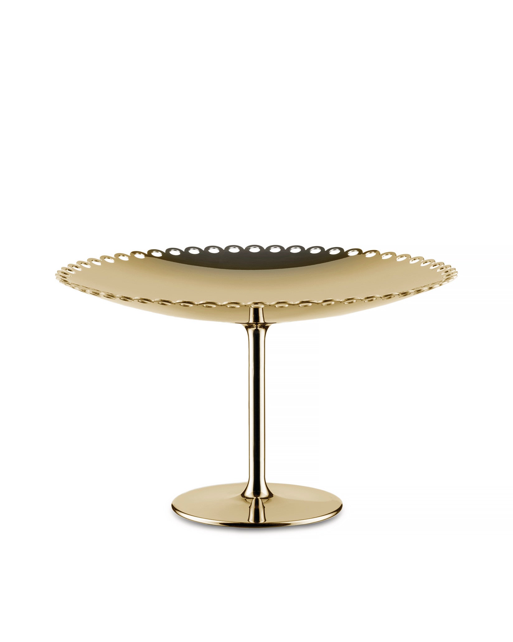 Edges brass Cake stand Alessi