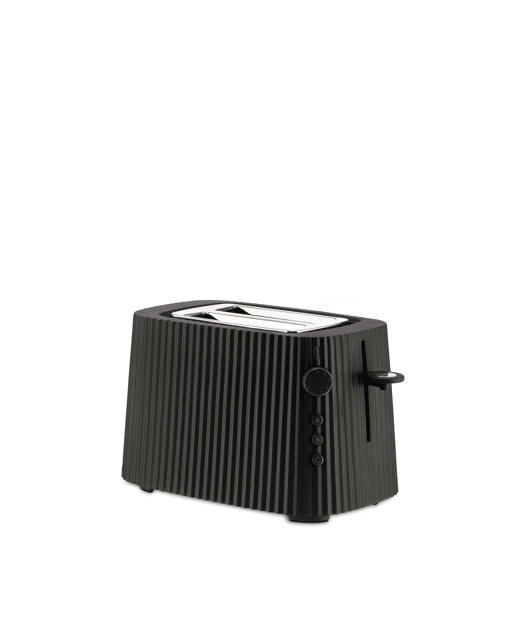 Plissé black Toaster. British plug Alessi