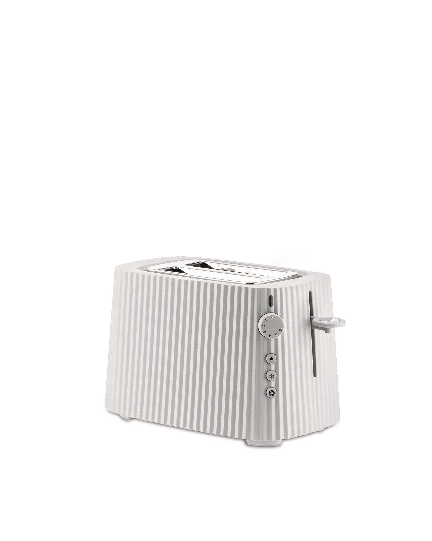 Plissé white Toaster. British plug Alessi