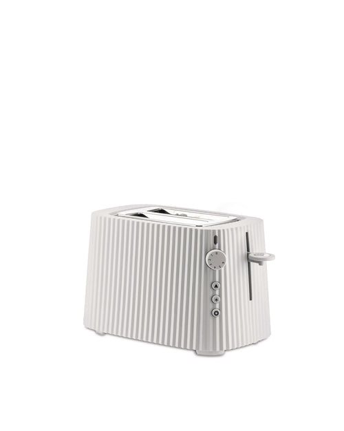 Plissé white Toaster. English plug Alessi