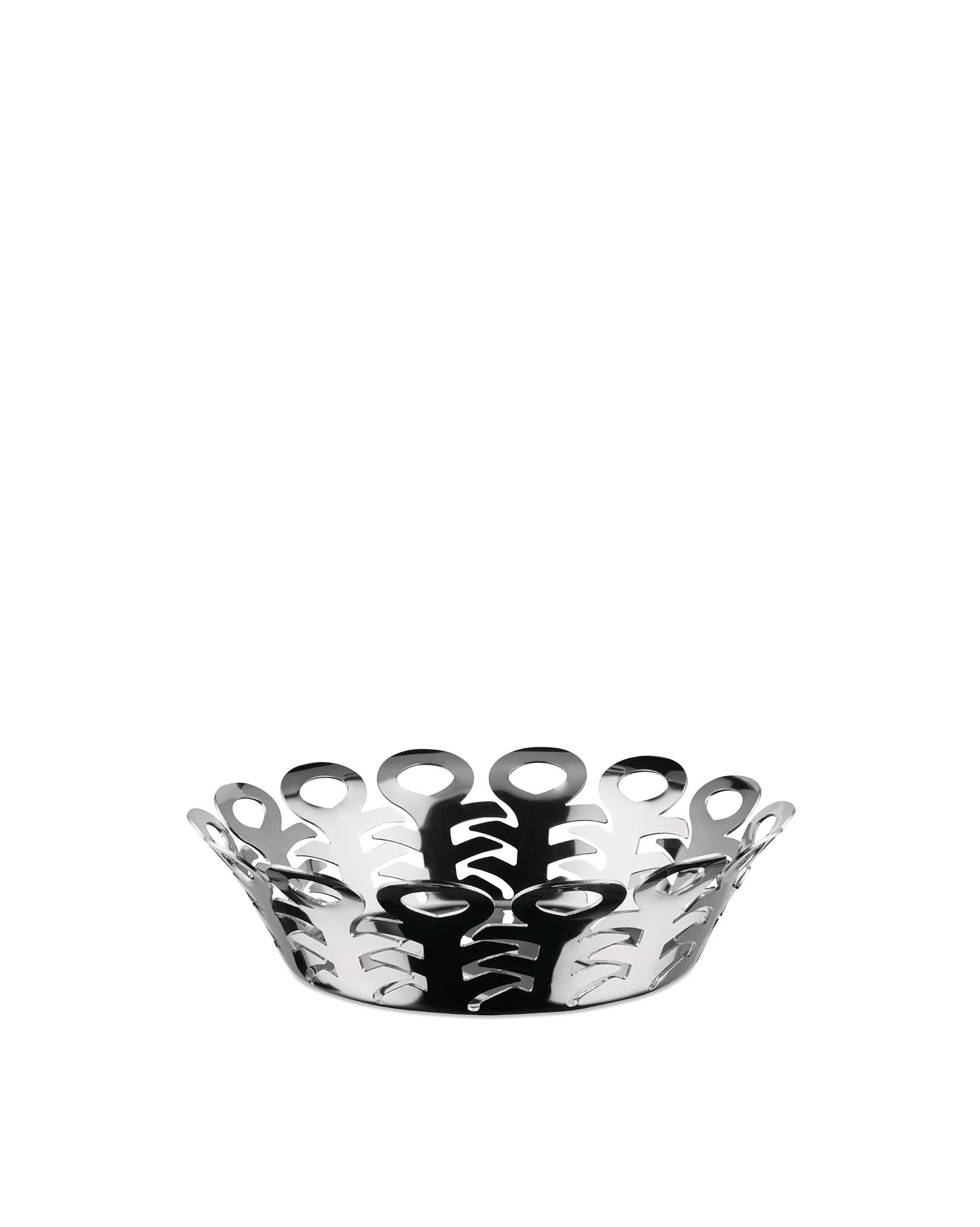 Vimini stainless steel, cm 21 || inch 8¼″ Basket Alessi