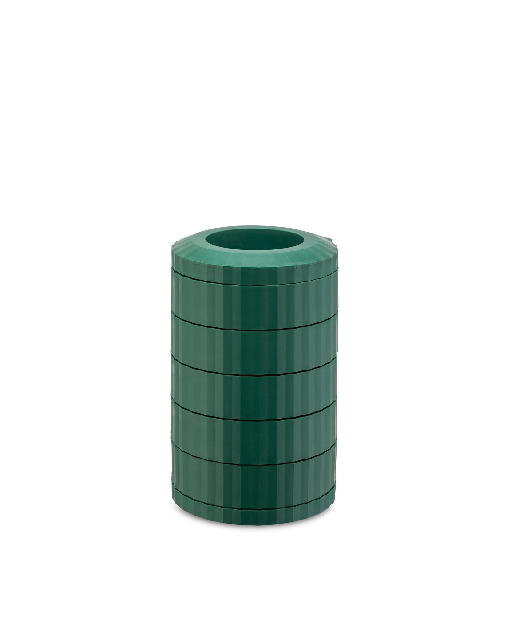 Plissé green Capsule holder Alessi