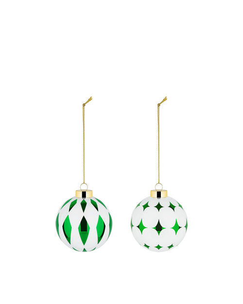 Delight Default Title Set of 2 Christmas baubles Alessi