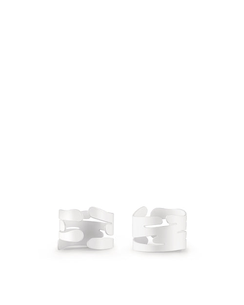 Barkring white Napkin ring Alessi