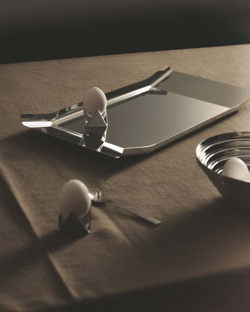 Arran steel Rectangular tray Alessi