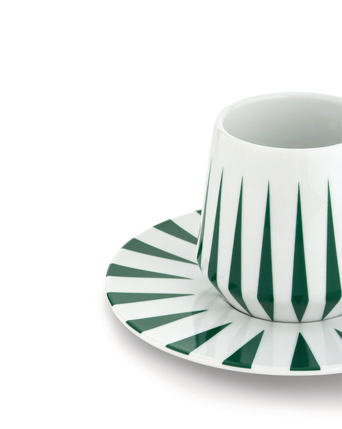 Delight green Set of two mocha cups with saucer Alessi 3