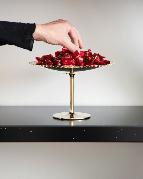 Edges stainless steel Cake stand Alessi