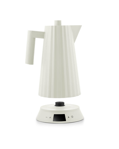 Plissé white Electric kettle. British plug Alessi
