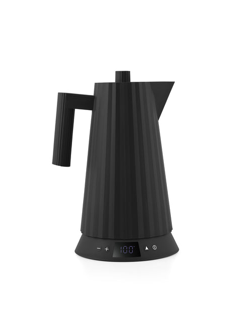 Plissé black Electric kettle. British plug. Alessi