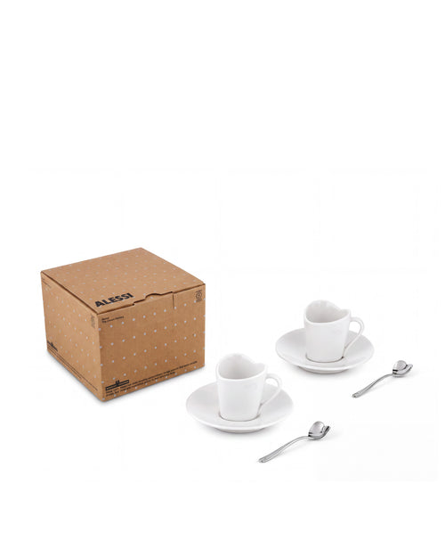 To Default Title Set of two mocha cups with saucers and two coffee spoons Alessi 3