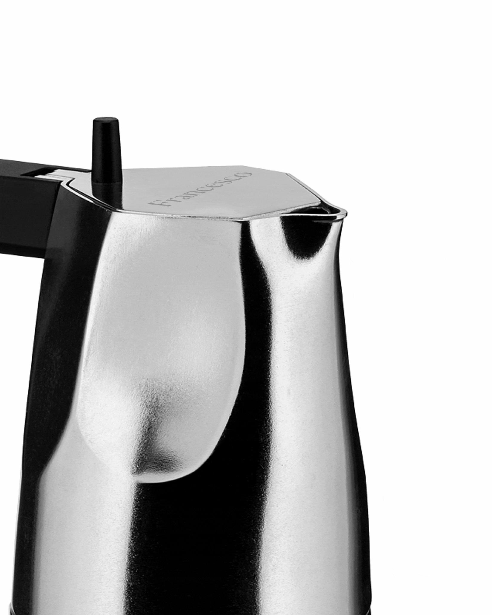 Ossidiana aluminium, cups 3 Espresso coffee maker Alessi 2