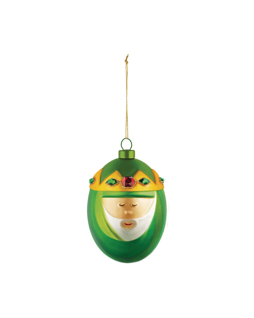 Melchiorre green Christmas bauble Alessi