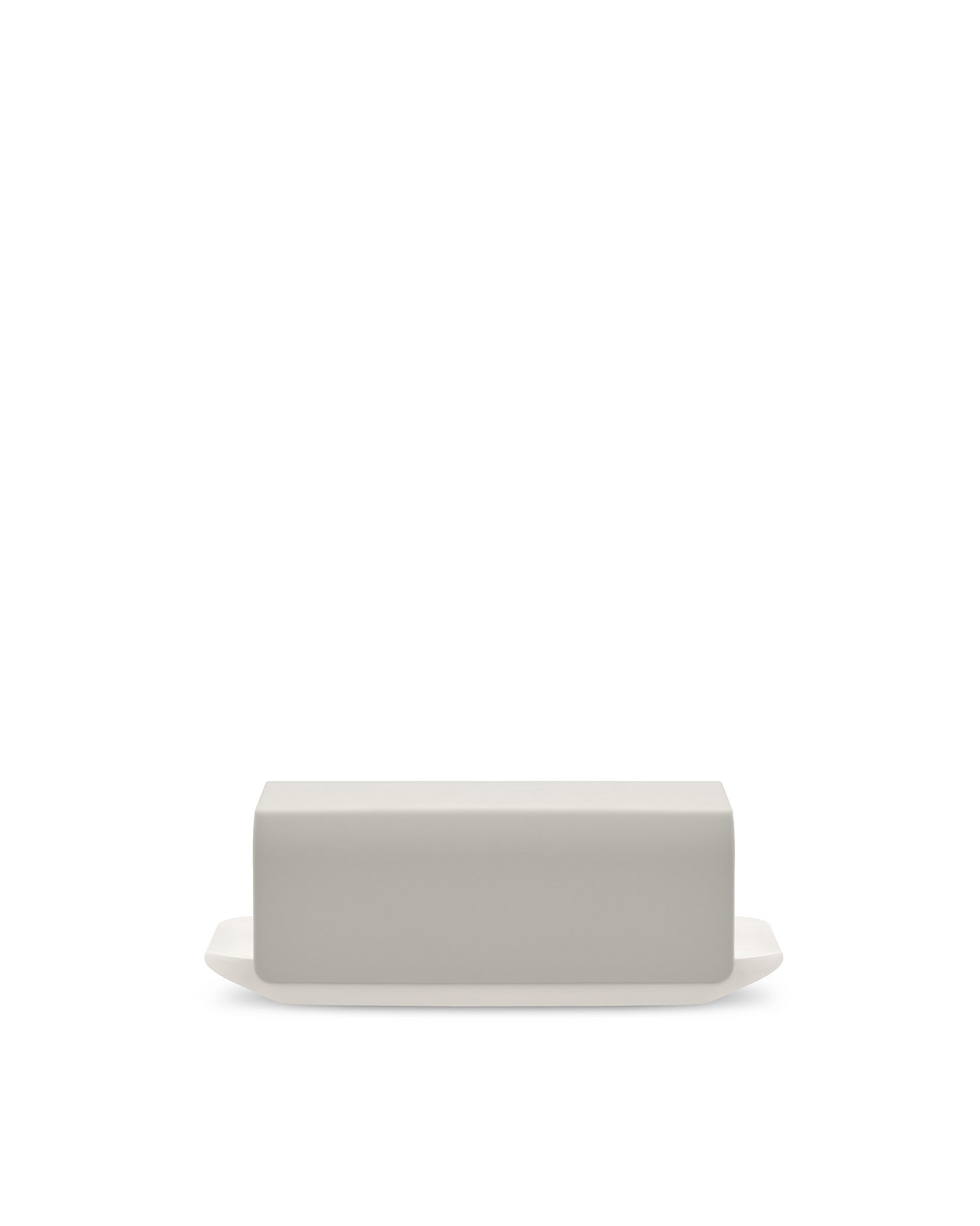 Mattina warm grey Butter dish Alessi