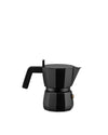 Moka black, cups 1 Espresso coffee maker in aluminium casting Alessi