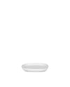 Ovale white Saucer for mocha cup. 4 pieces Alessi