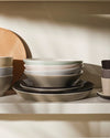 Tonale Light Grey Dinner plate. 4 pieces Alessi 1