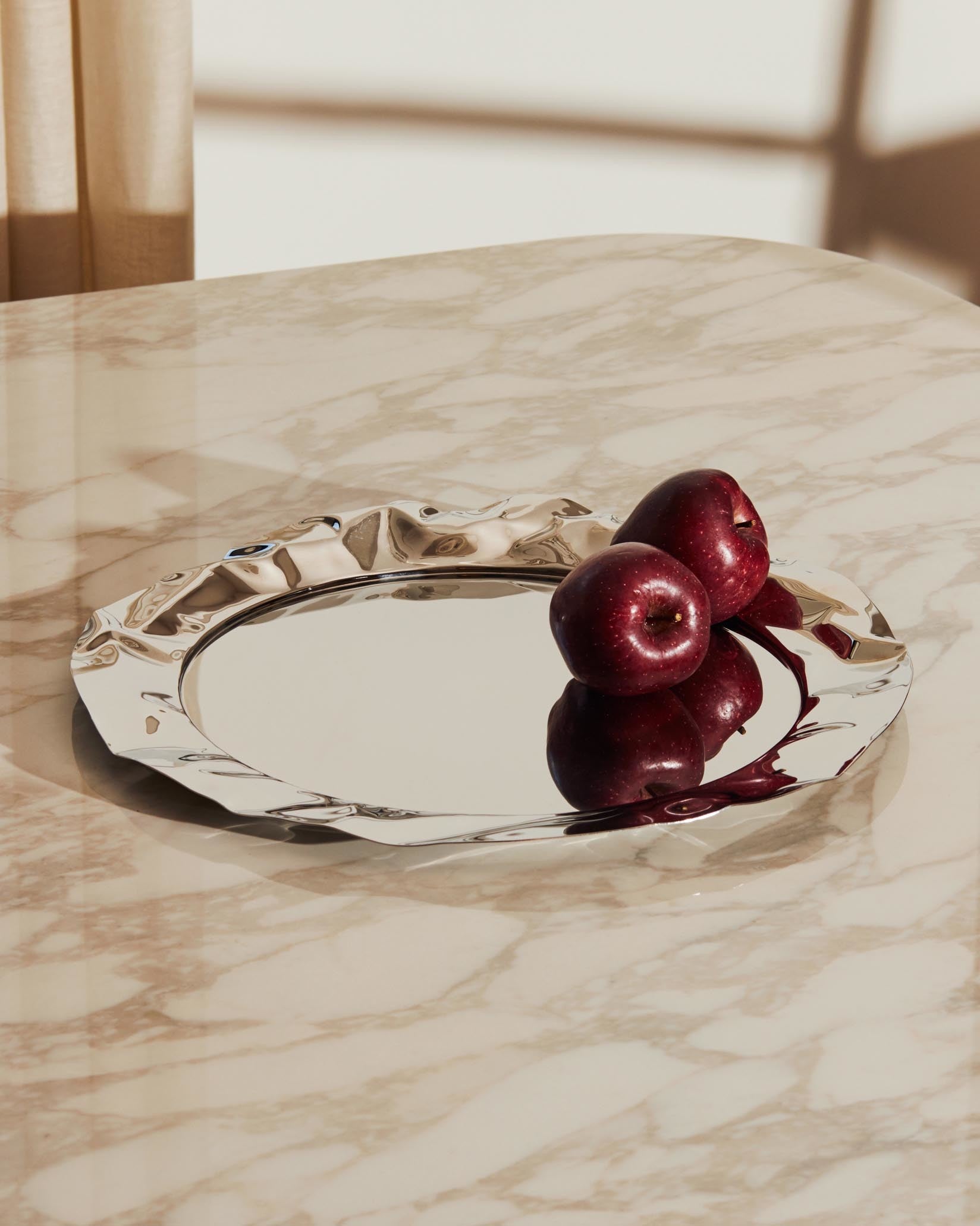 Foix stainless steel Round tray Alessi 1