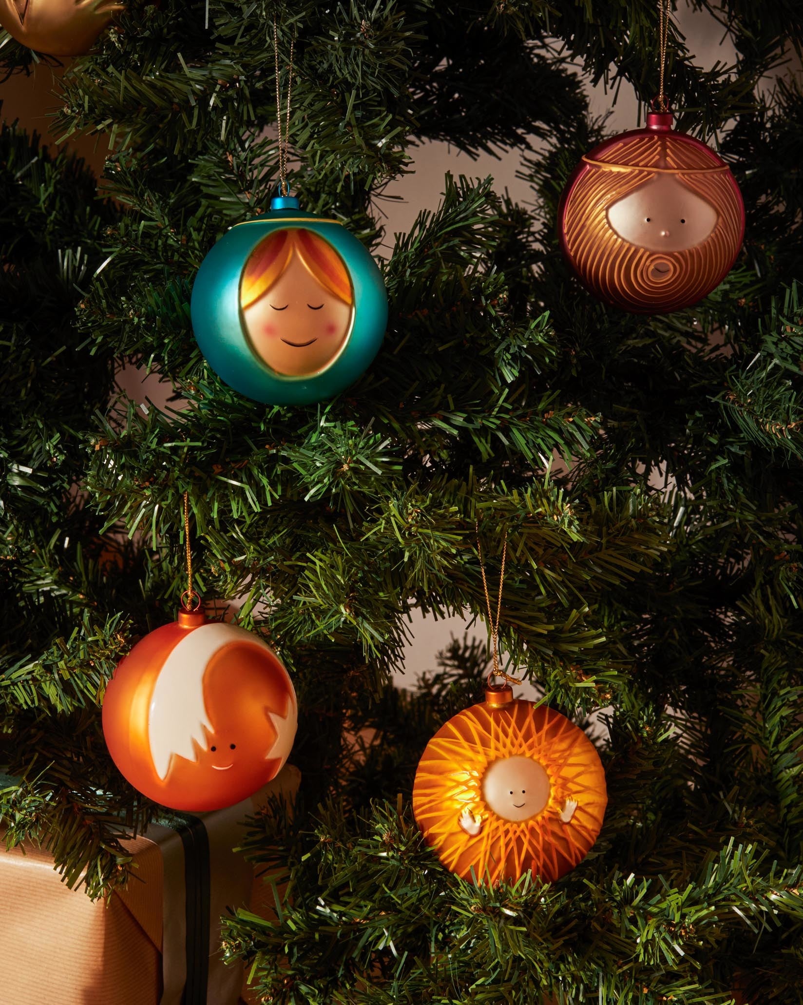 Bark for Christmas Ornament in steel with magnets | Alessi