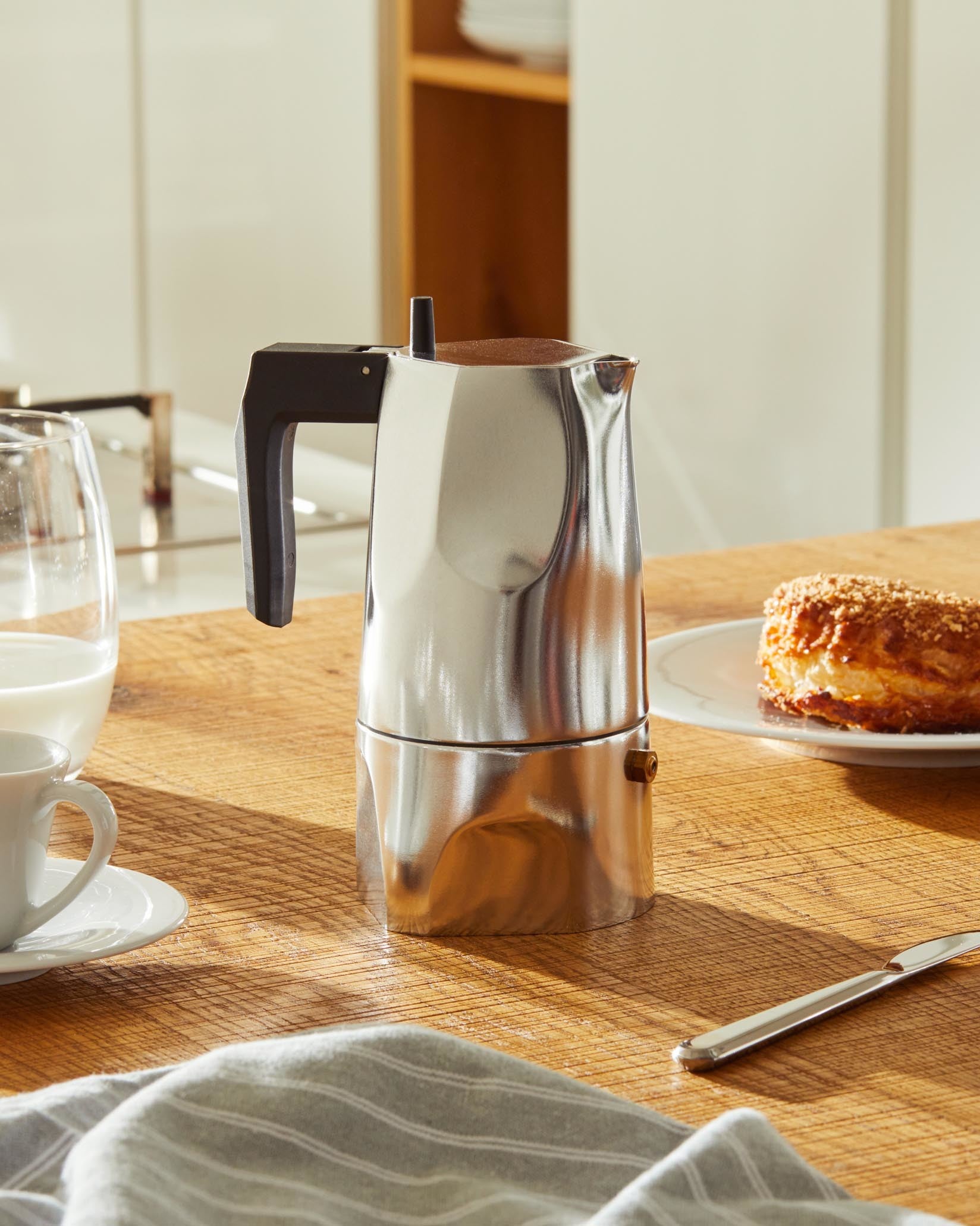 Ossidiana aluminium, cups 3 Espresso coffee maker Alessi 1