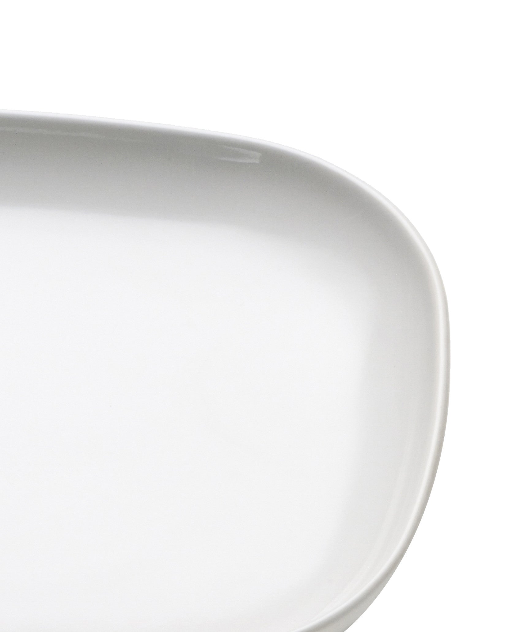 Ovale white Saucer for mocha cup. 4 pieces Alessi 1