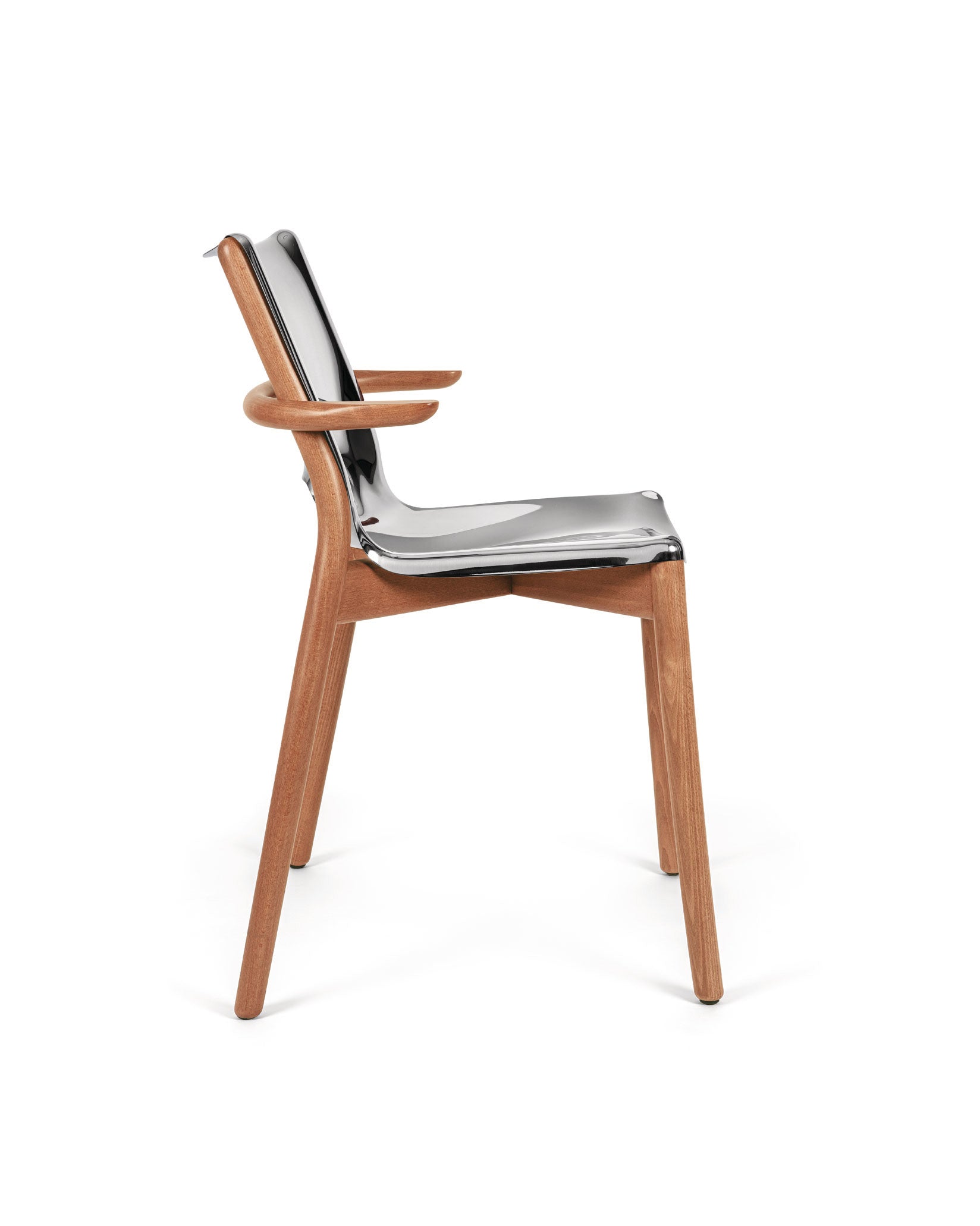 Poêle Collection mat Monoshell chair with armrests Alessi 3