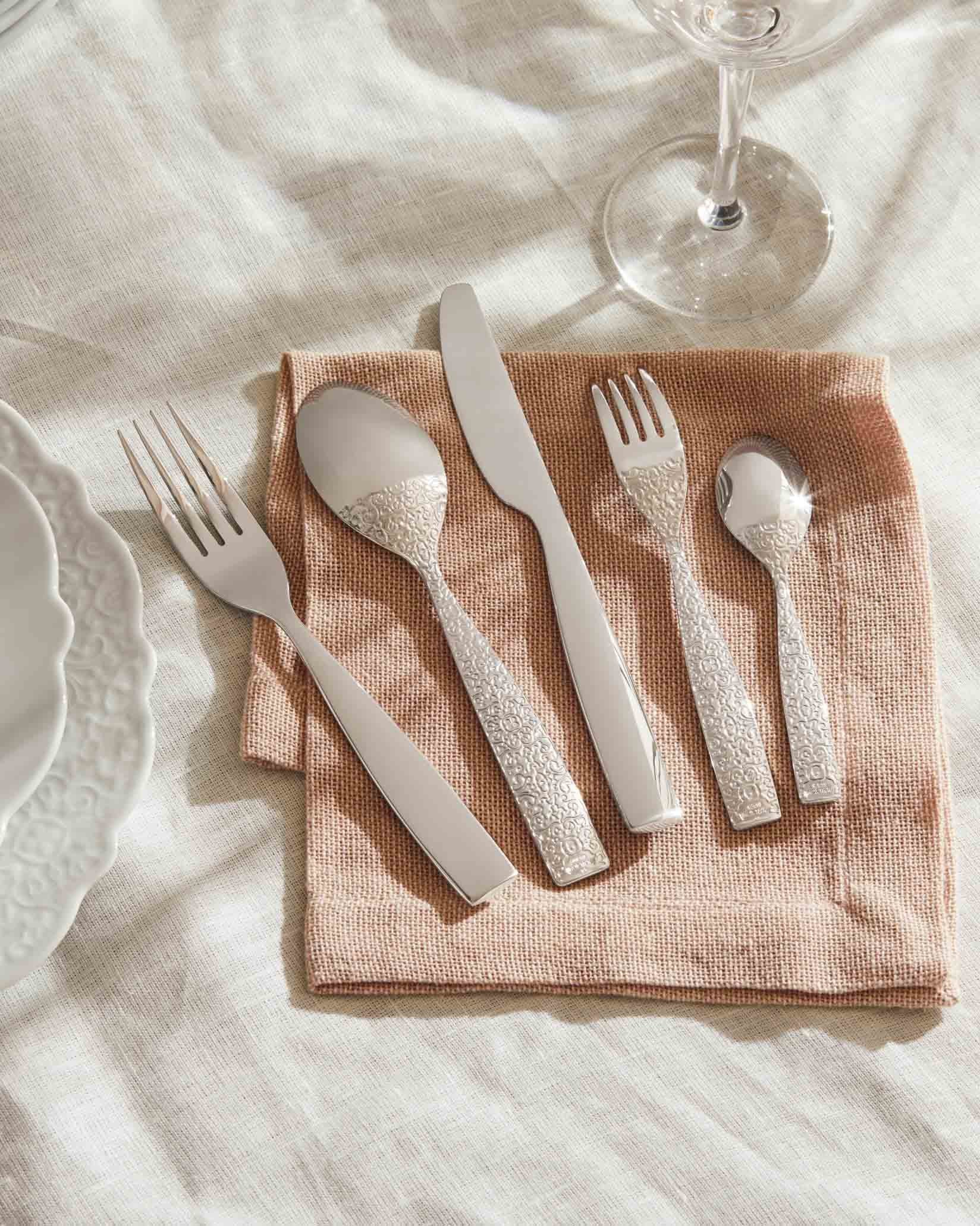 Dressed Default Title Dessert spoon. 6 pieces Alessi 1