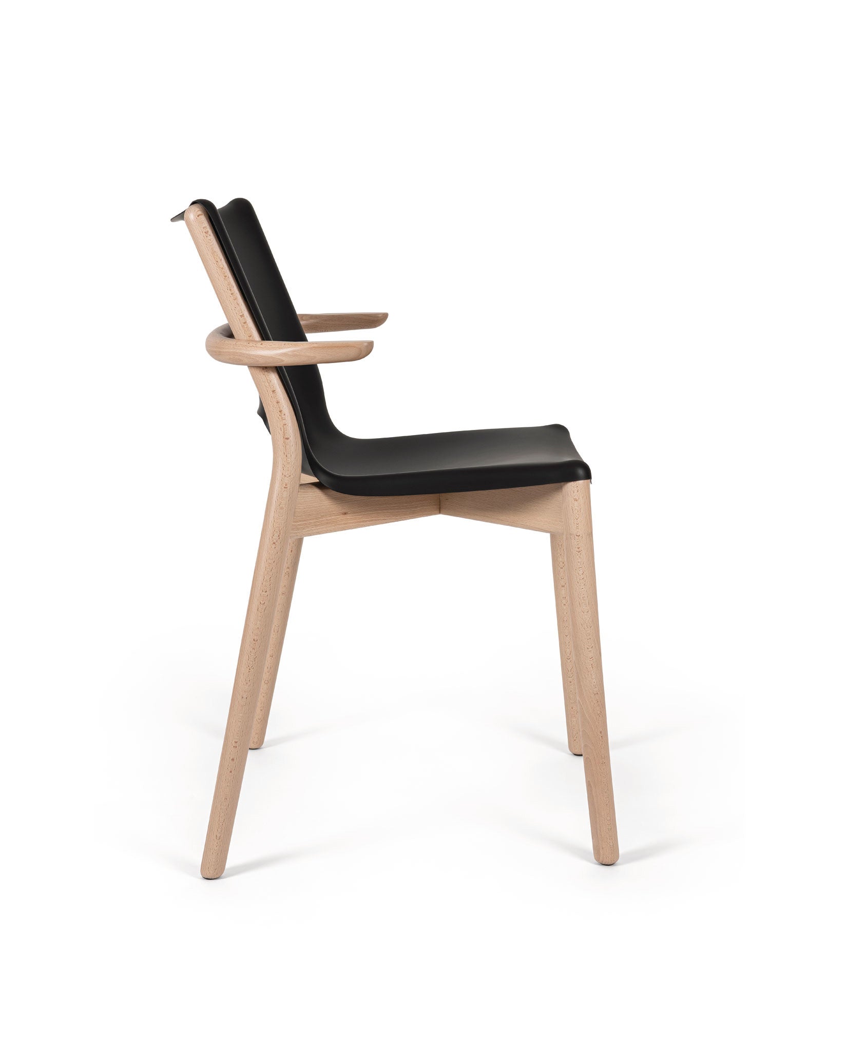 Poêle Collection white Monoshell chair with armrests Alessi 3