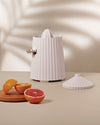 Plissé green Electric citrus-squeezer. British plug Alessi 1