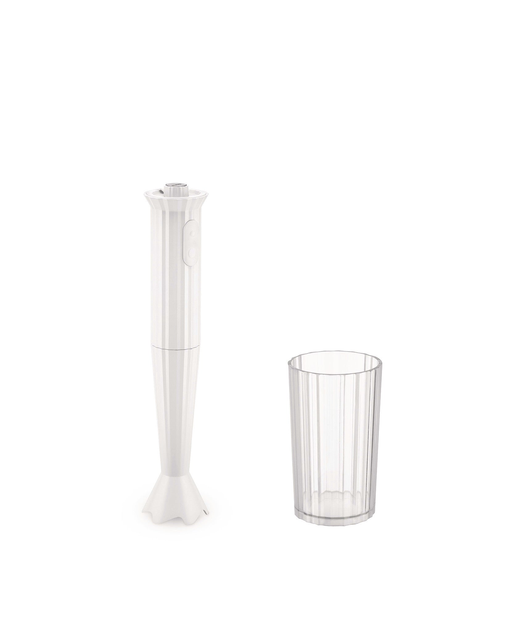 Plissé white Hand blender. British plug Alessi