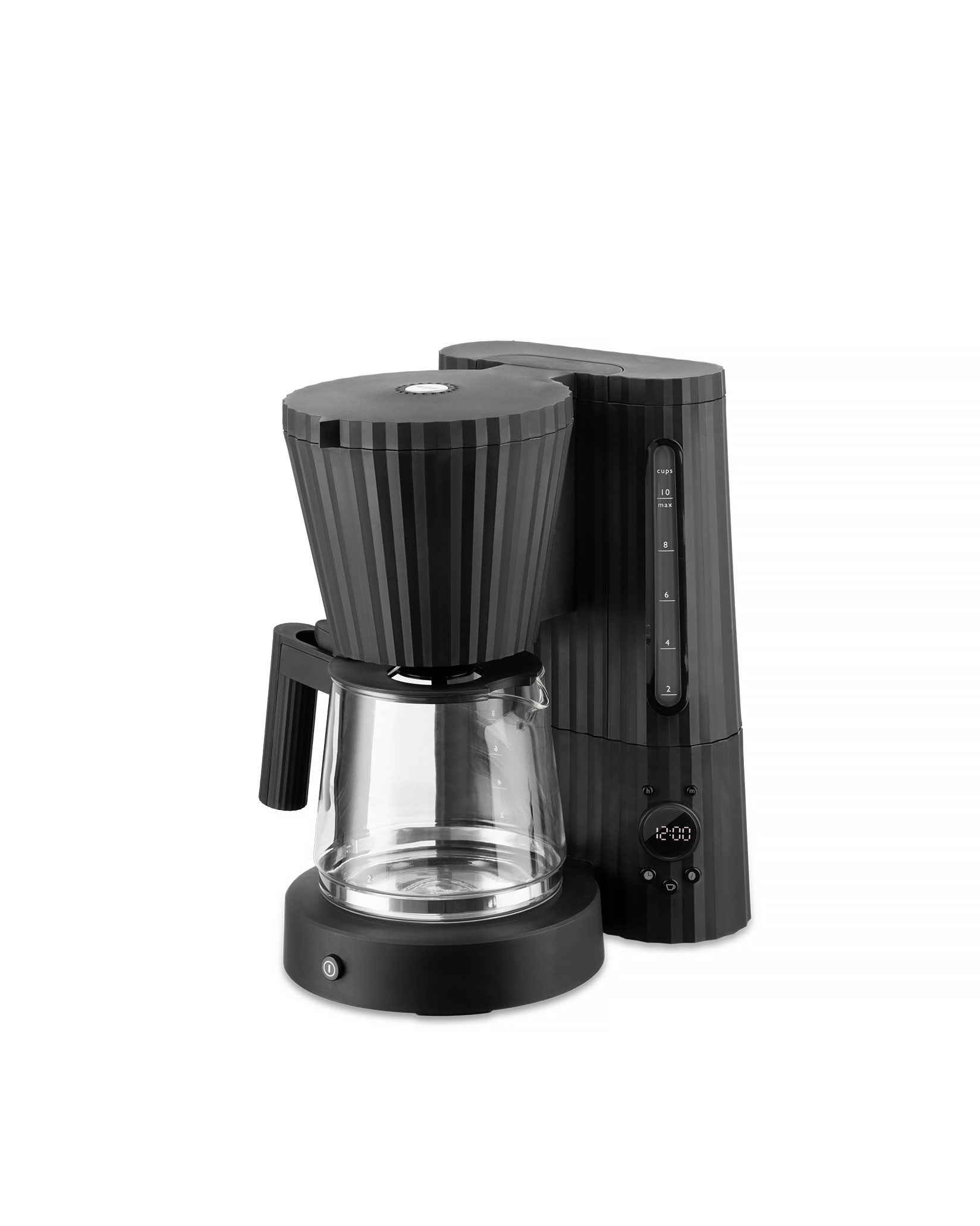 Plissé black Drip coffee maker. British plug. Alessi