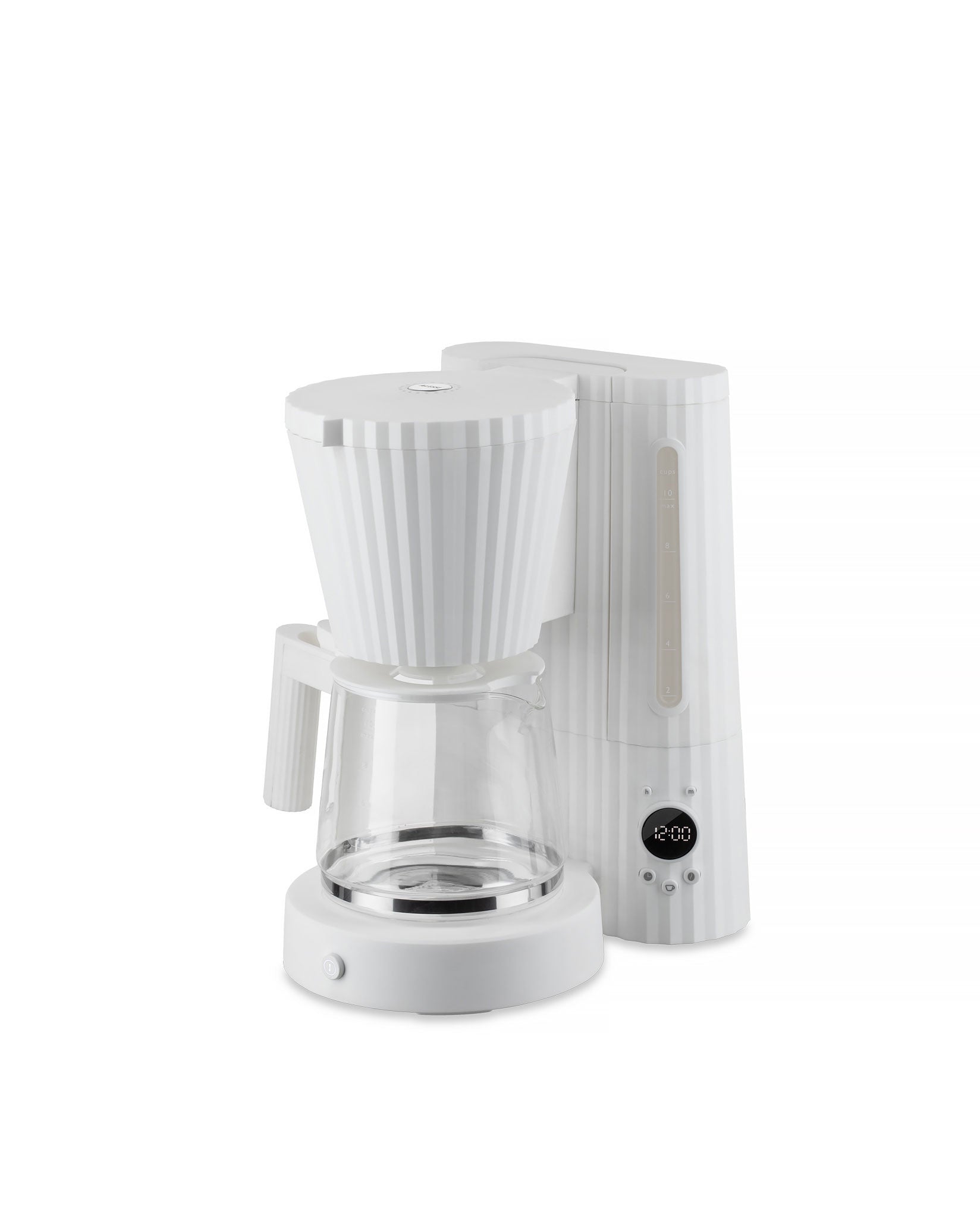 Plissé white Drip coffee maker. British plug. Alessi