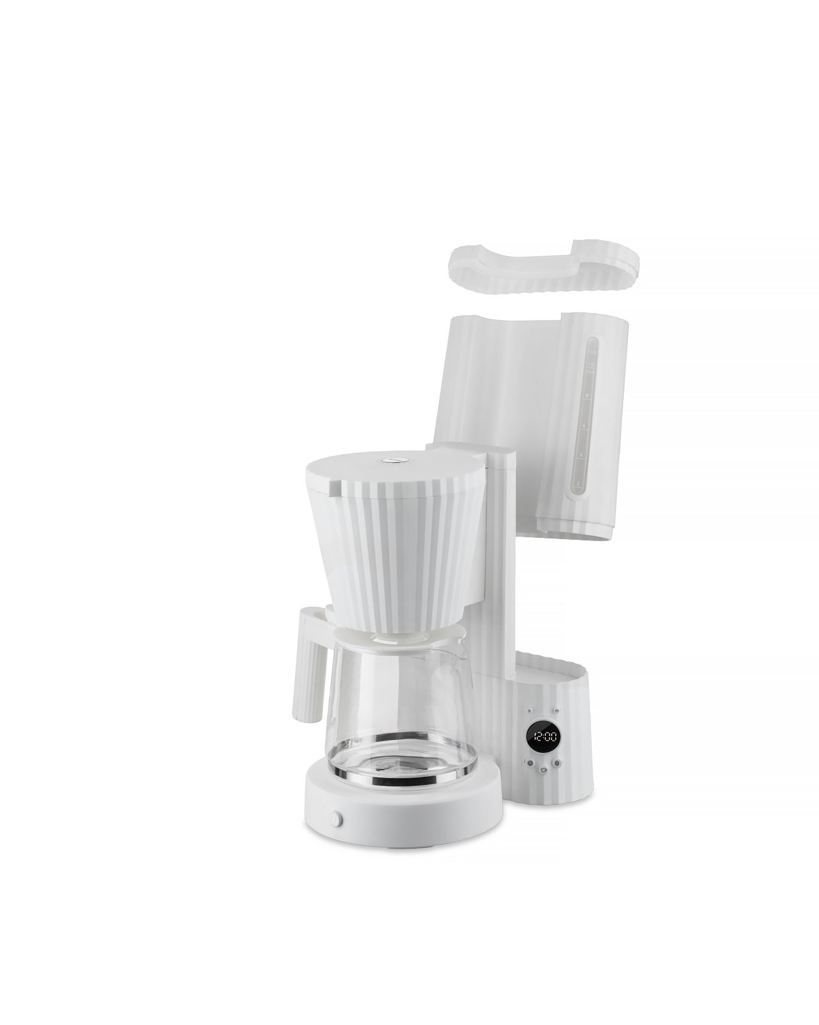 Plissé white Drip coffee maker. British plug. Alessi 4