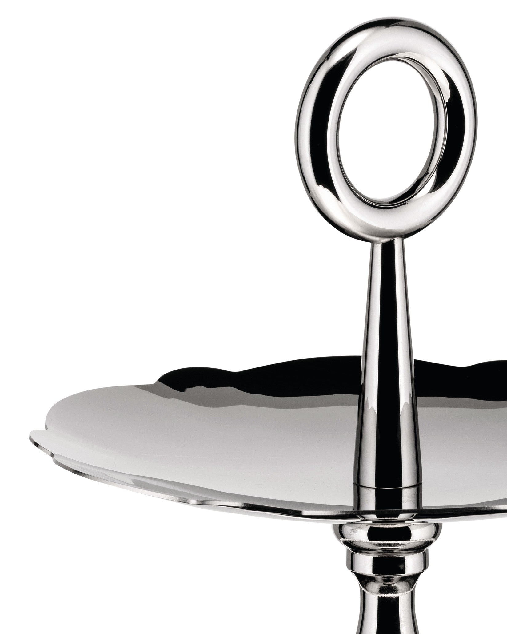Dressed stainless steel Three-dish stand Alessi