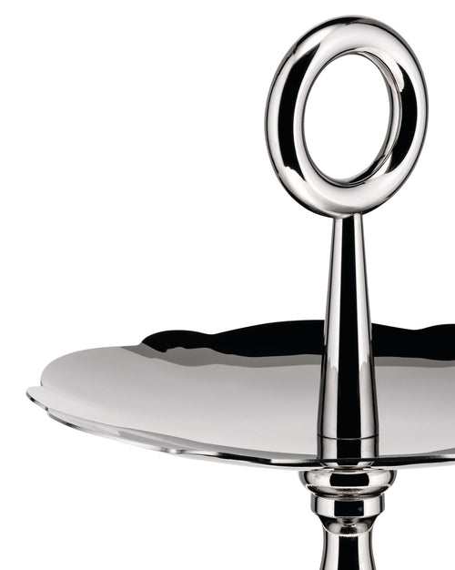 Dressed stainless steel Three-dish stand Alessi
