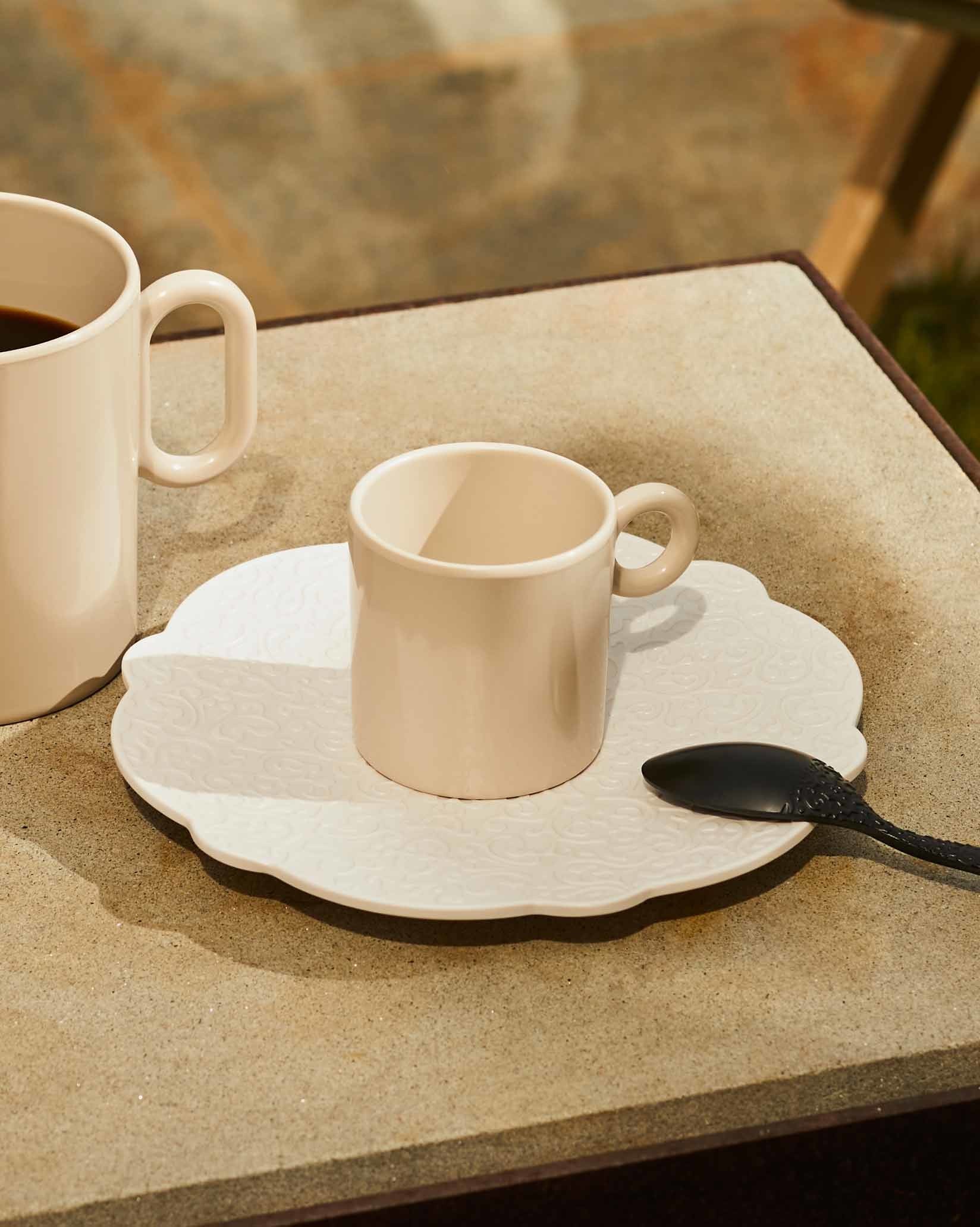 Dressed en plein air Default Title Saucer for mocha cup. 4 pieces Alessi