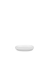 Ovale white Saucer for mocha cup. 4 pieces Alessi 3