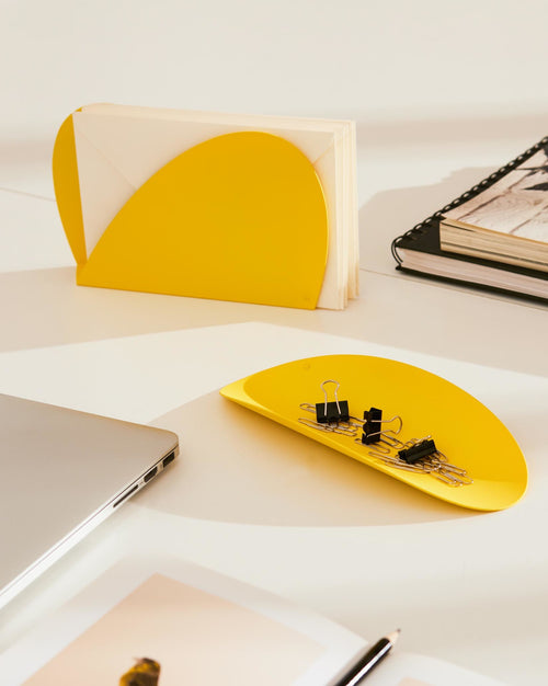 Ellipse yellow Office set Alessi