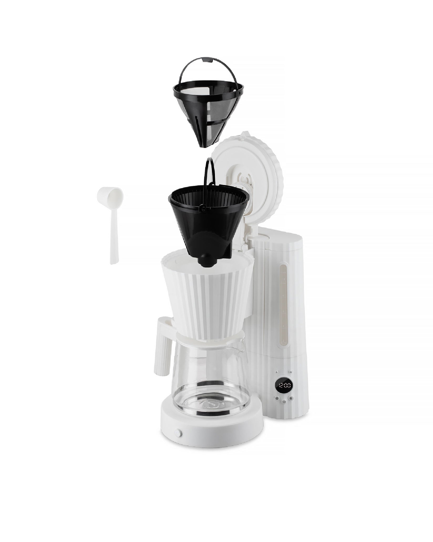 Plissé white Drip coffee maker. British plug. Alessi 5